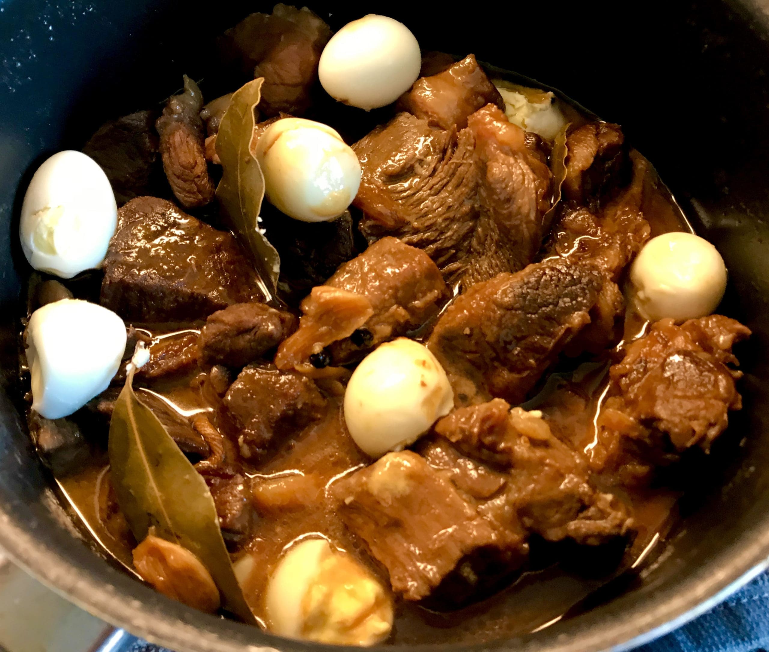 Pork Adobo with Quail Eggs